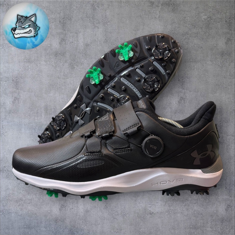 Under Armour Drive Pro Spikeless BOA Golf Shoes Men's Size 11 S3 Swing Black